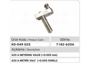 7182-620 A Metrik Valf (+005 mm)